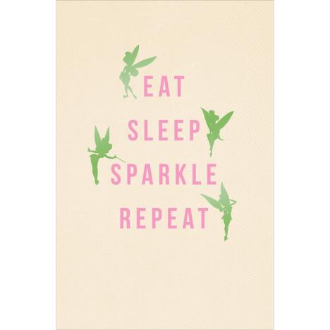 Eat Sleep Sparkle Repeat Disney Tinkerbell Card £1.99